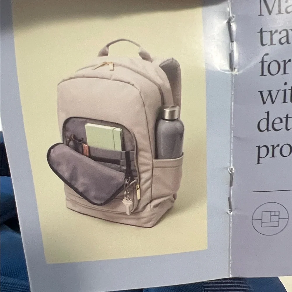 Open Story Blue Side Trip Backpack for work or travel - Picture 7 of 8